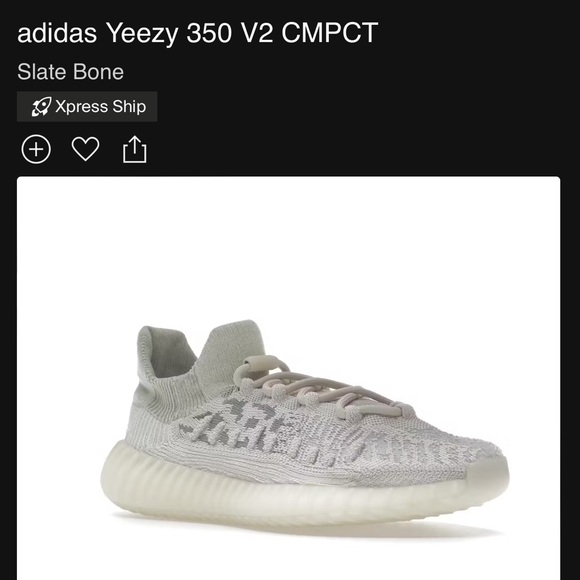 adidas gazelle silver green womens Adidas Yeezy 350 V2 CMPCT Slate Bone main image 1